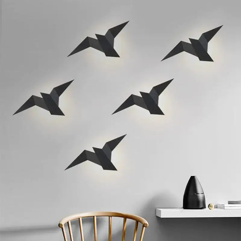 Origami Bird Wall Lamp - Modern Geometric Design - Indoor Accent Lighting - Image 5