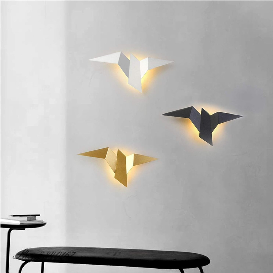 Origami-Inspired Metal Wall Lamp - Modern Style Indoor Lighting - Geometric Design - Image 2
