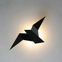 Origami-Inspired Metal Wall Lamp - Modern Style Indoor Lighting - Geometric Design