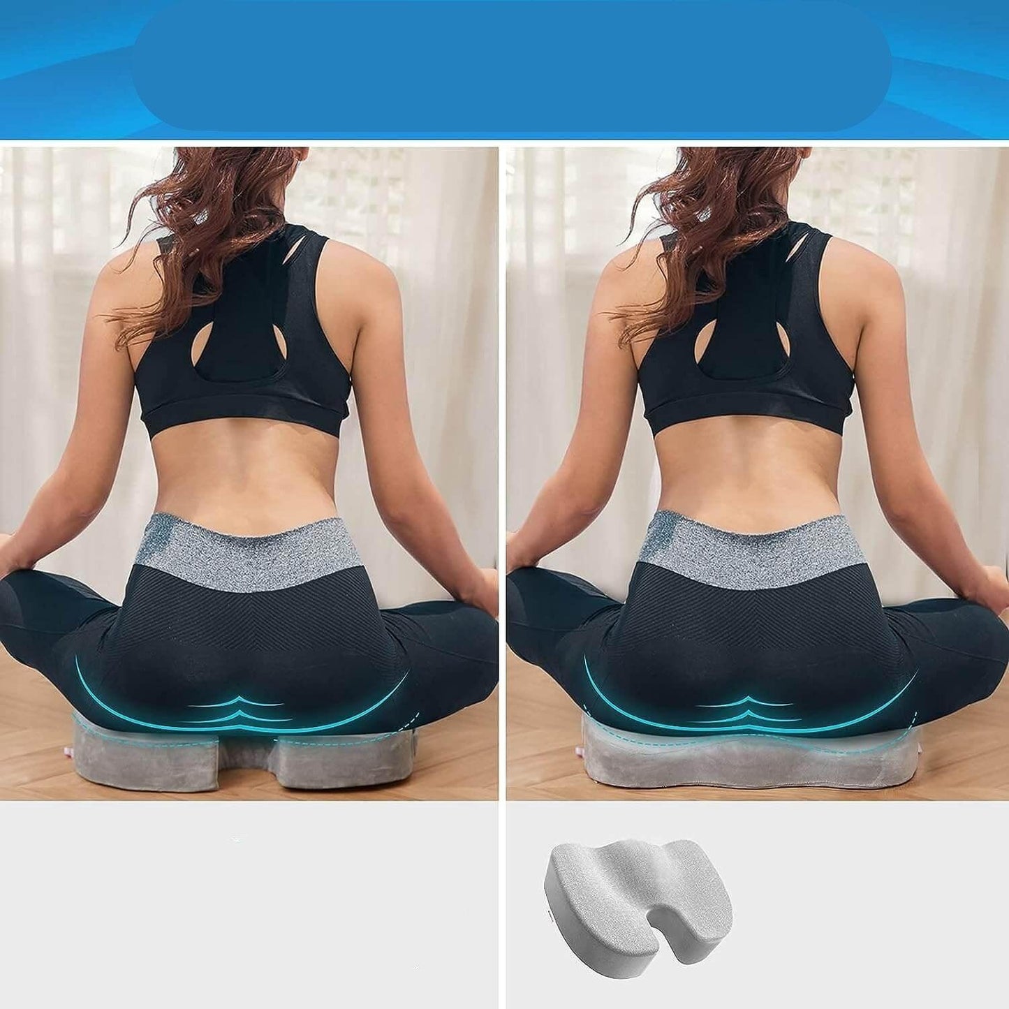 Orthopedic Seat Cushion - Ergonomic | Comfortable | Back Support
