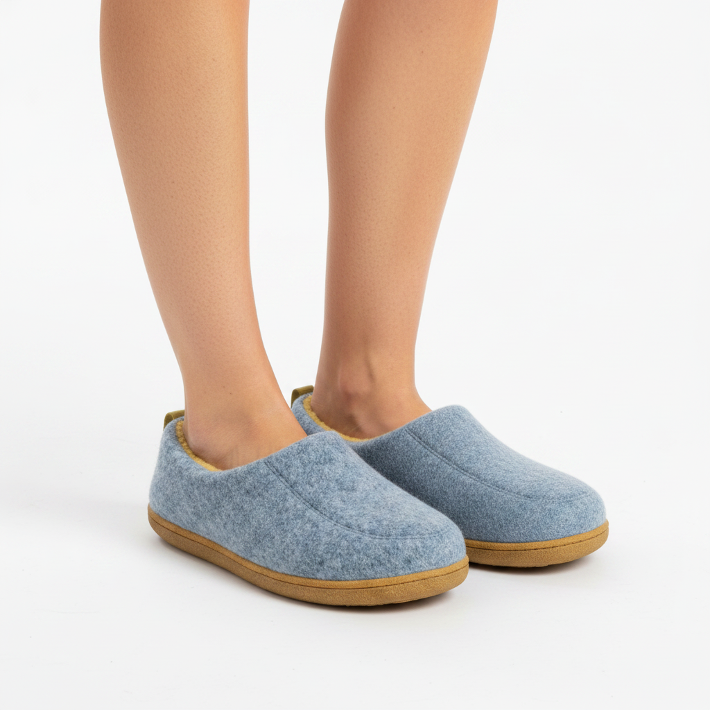 Orthopedic Unisex Indoor Slippers – Hard Sole & Fleece Support