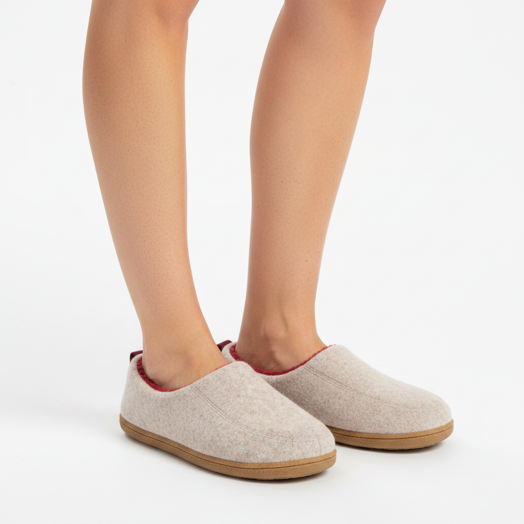 Orthopedic Unisex Indoor Slippers – Hard Sole & Fleece Support