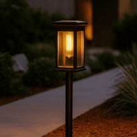 Outdoor ABS Solar LED Path Light Lantern