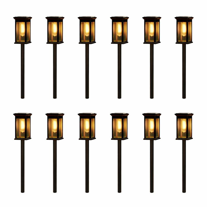 Outdoor ABS Solar LED Path Light Lantern