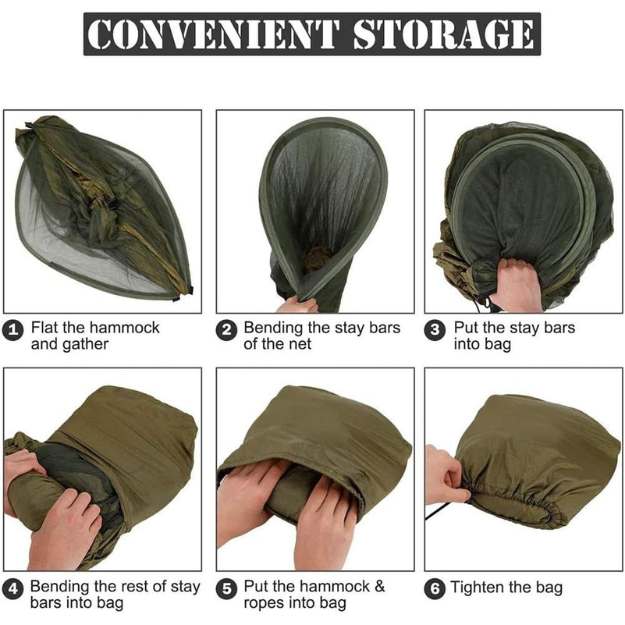 Outdoor Camping Hammock with Integrated Mosquito Net