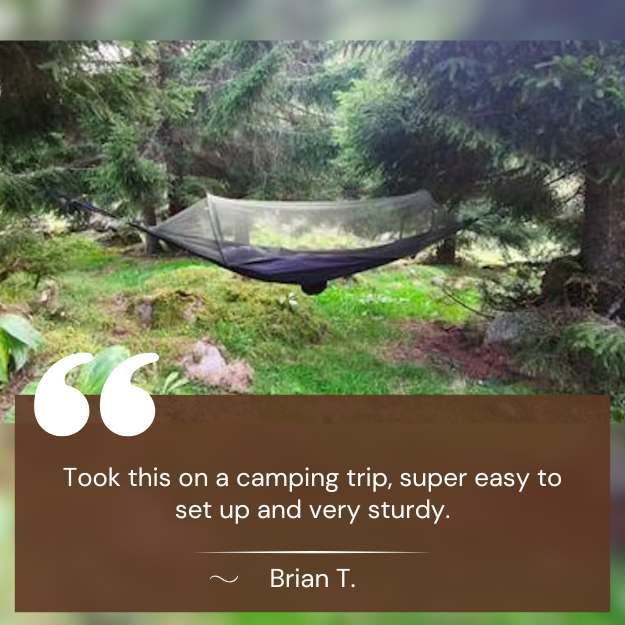 Outdoor Camping Hammock with Integrated Mosquito Net