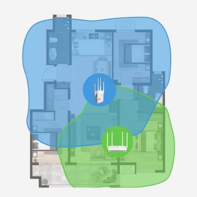Outdoor Long Range Dual-Band 1200 Mbps Wi-Fi Extender