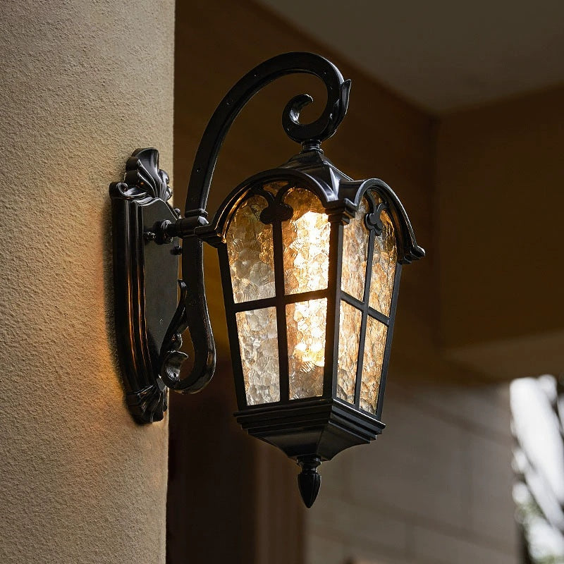 Outdoor Vintage Solar Wall Light with Remote Control