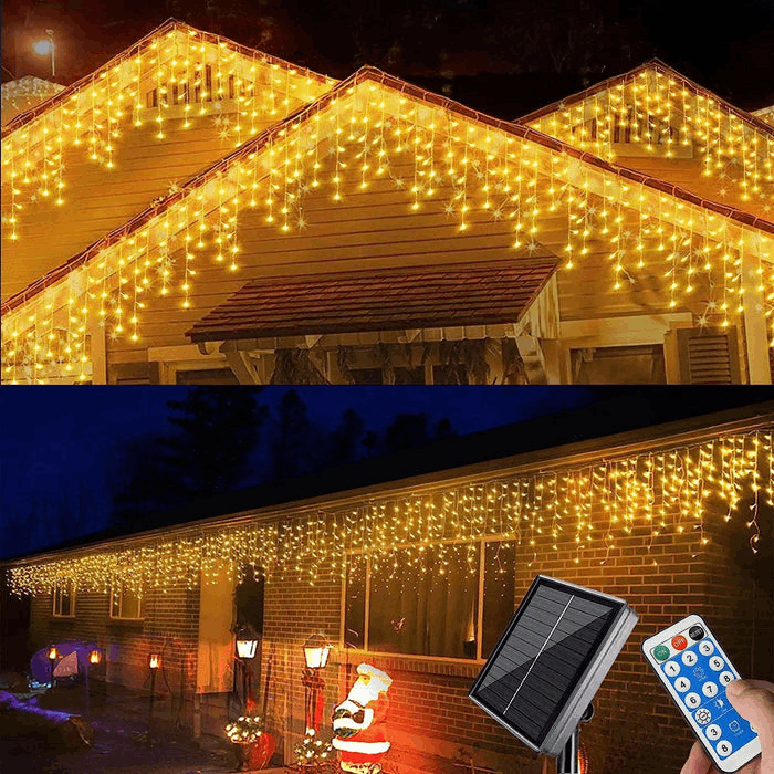 Outdoor Waterfall Effect String Lights - IP44 Waterproof