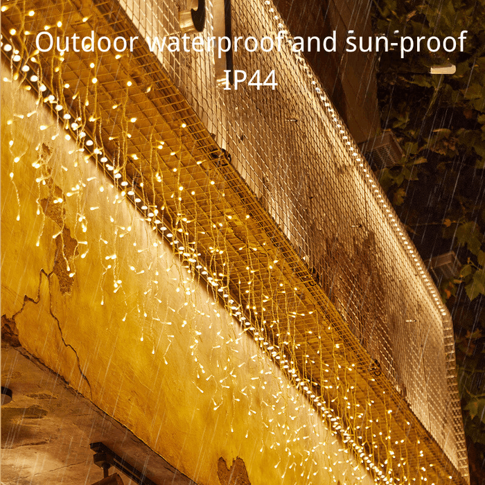 Outdoor Waterfall Effect String Lights - IP44 Waterproof