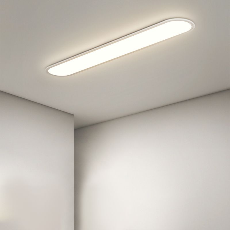 Oval Flush Mount Ceiling Light - Modern Style Fixture - Minimalist Design - Image 2
