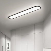 Oval Flush Mount Ceiling Light - Modern Style Fixture - Minimalist Design
