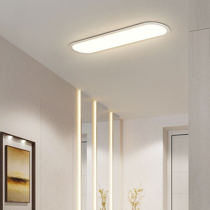 Oval Flush Mount Ceiling Light - Modern Style Fixture - Minimalist Design - Image 6