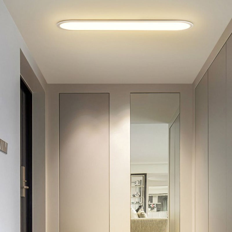 Oval Flush Mount Ceiling Light - Modern Style Fixture - Minimalist Design - Image 7