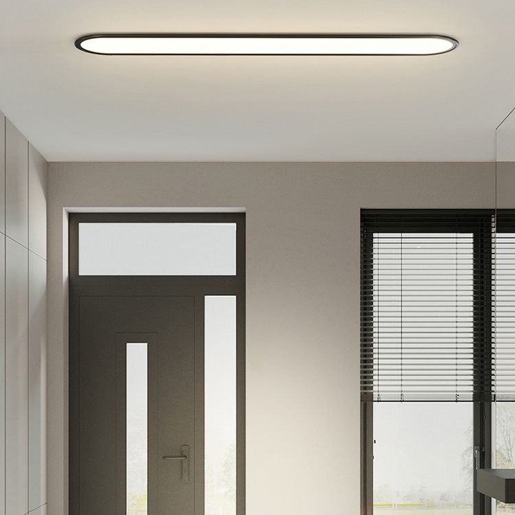 Oval Flush Mount Ceiling Light - Modern Style Fixture - Minimalist Design - Image 9