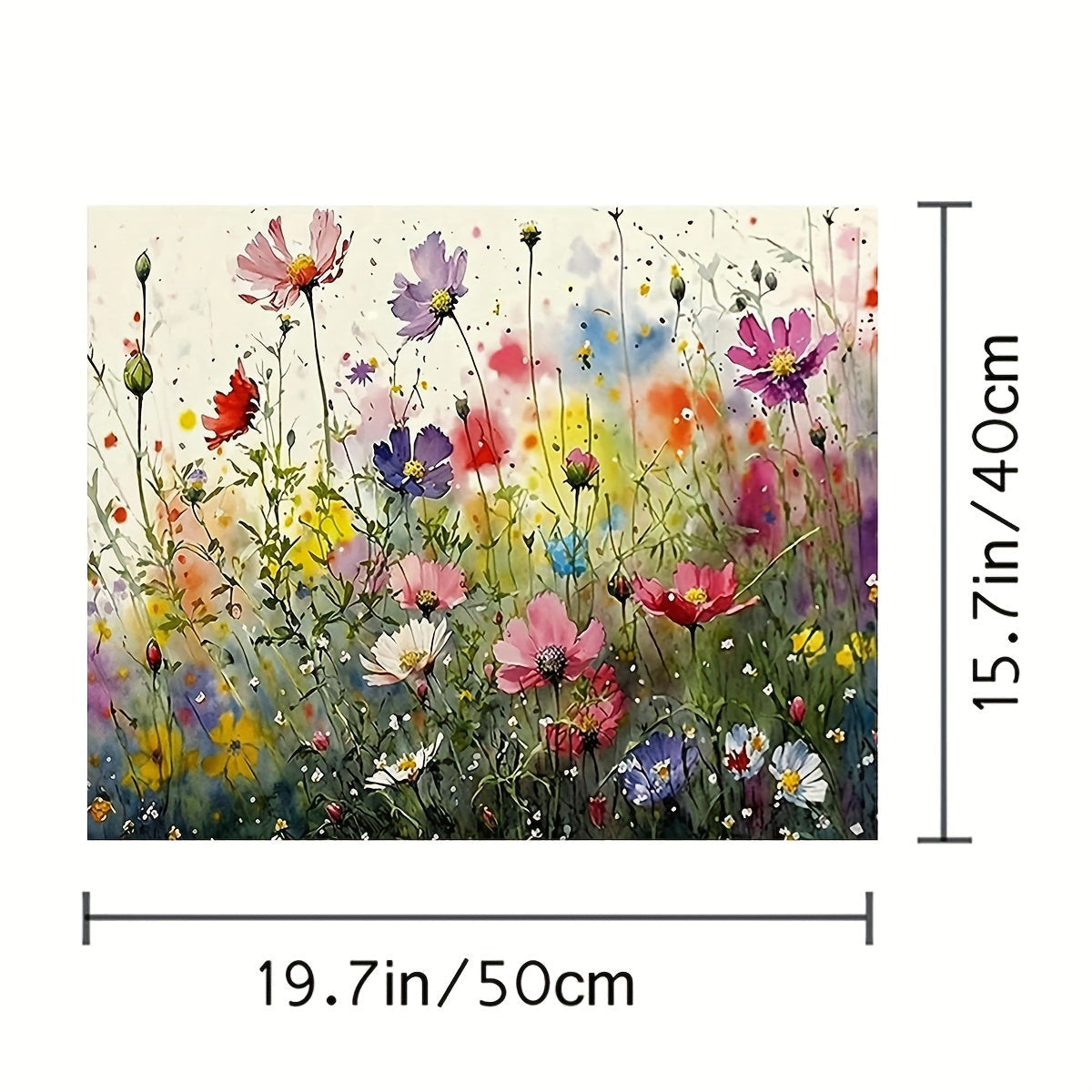 Paint by Numbers Flowers - For Beginners - Wall Decor Unframed
