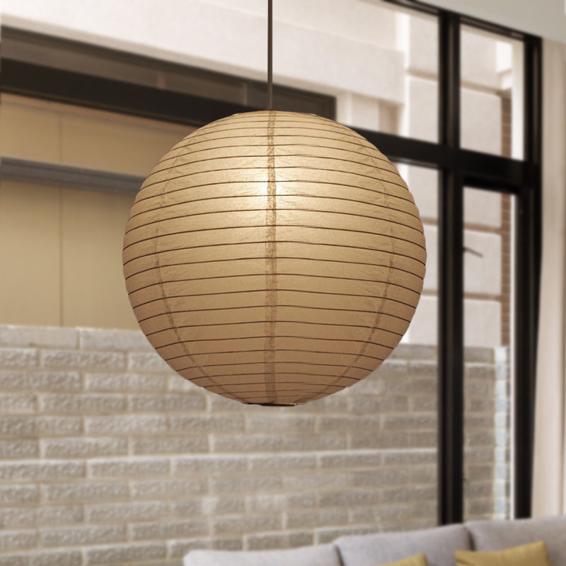 Paper Lantern Pendant Light - Traditional Japanese Style Hanging Lamp - Image 1