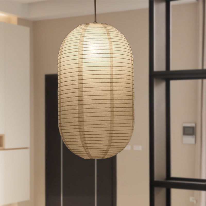 Paper Lantern Pendant Light - Traditional Japanese Style Hanging Lamp - Image 3