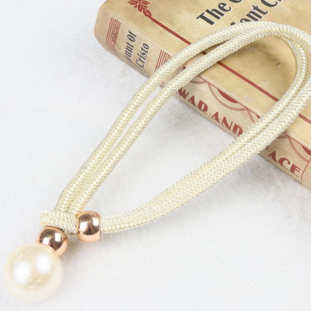 Pearl Curtain Tie Backs - Rope Binding - Set of 2 - Elegant Home Decor - Image 10