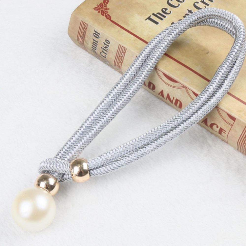 Pearl Curtain Tie Backs - Rope Binding - Set of 2 - Elegant Home Decor - Image 6