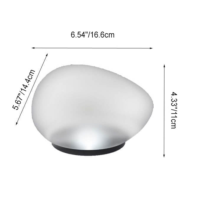 Pebble Style Solar LED Outdoor Light - Frosted Glass - Modern Garden Accent - Image 5