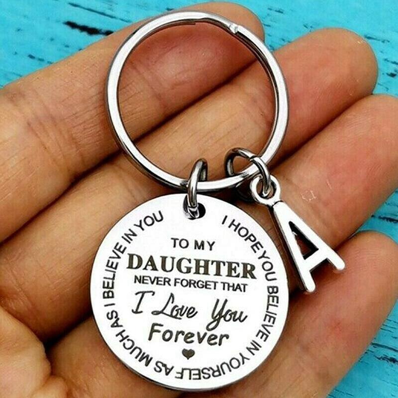 Personalized Initial Keychain for Son or Daughter