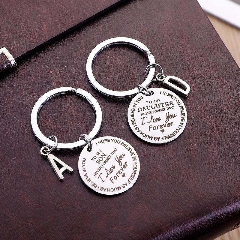 Personalized Initial Keychain for Son or Daughter