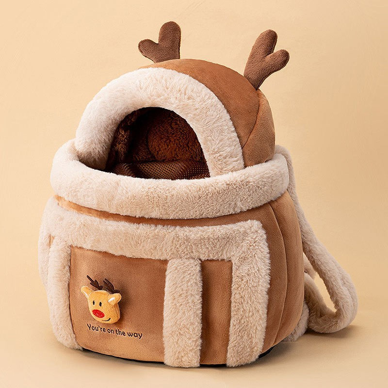 Pet Carrier Backpack with Animal Motif
