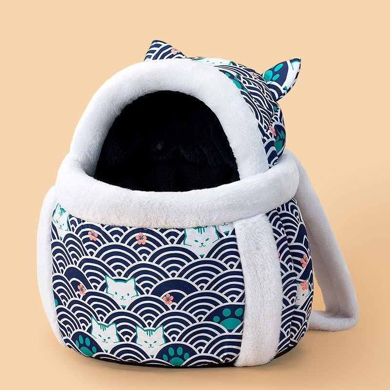 Pet Carrier Backpack with Animal Motif