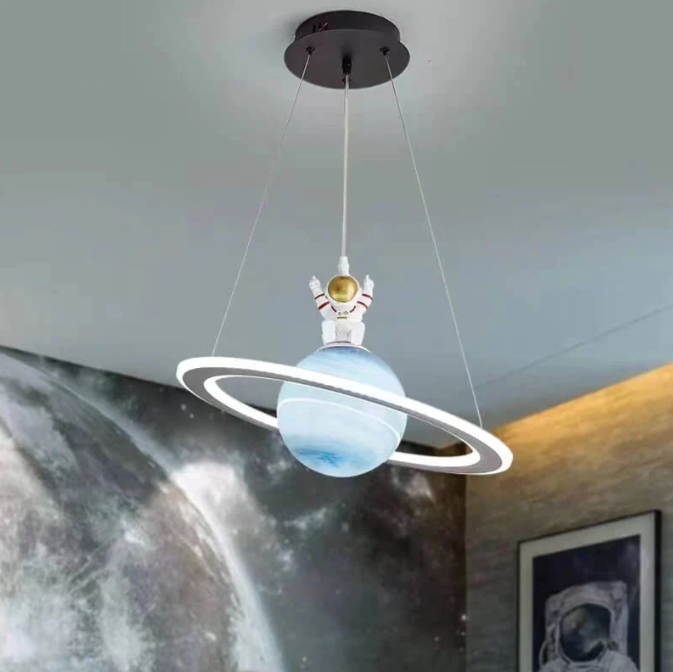 Planet Style Pendant Light - Acrylic and Iron - Stylish Ceiling Lamp - Image 3