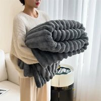 Plush Fleece Throw Blanket - Ultra Soft & Warm - Stylish Home Decor