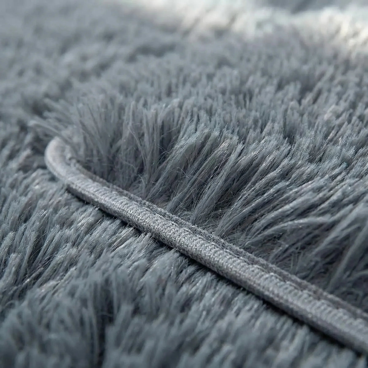Plush Non-Slip Low-Pile Rectangular Rug