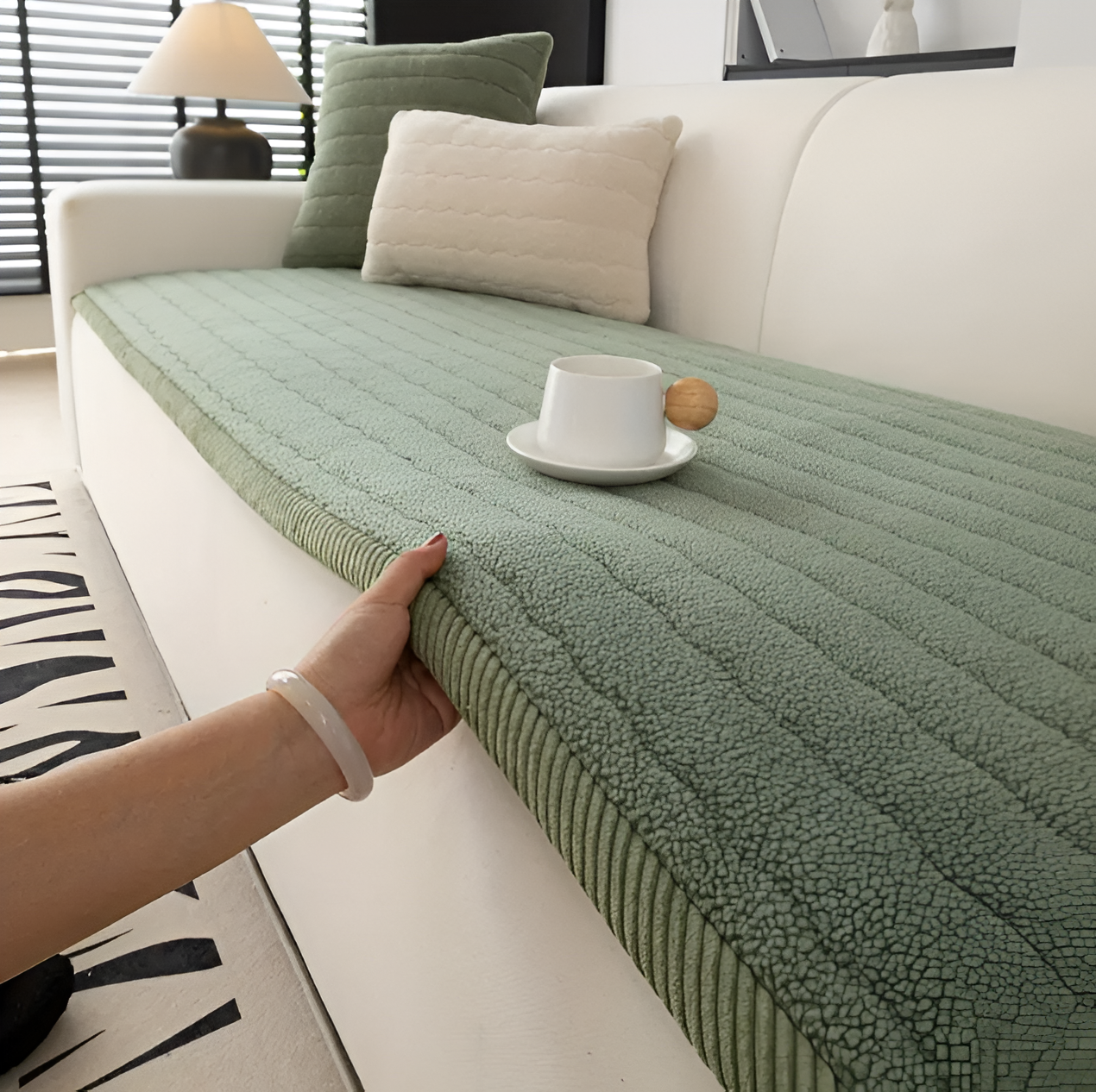 Polyester Sofa Cover - Non-Slip - Stylish Furniture Protector - Image 2