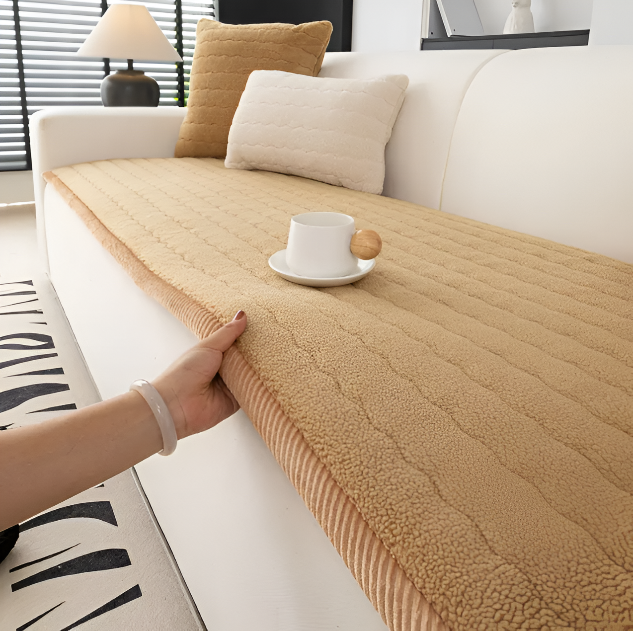 Polyester Sofa Cover - Non-Slip - Stylish Furniture Protector - Image 6