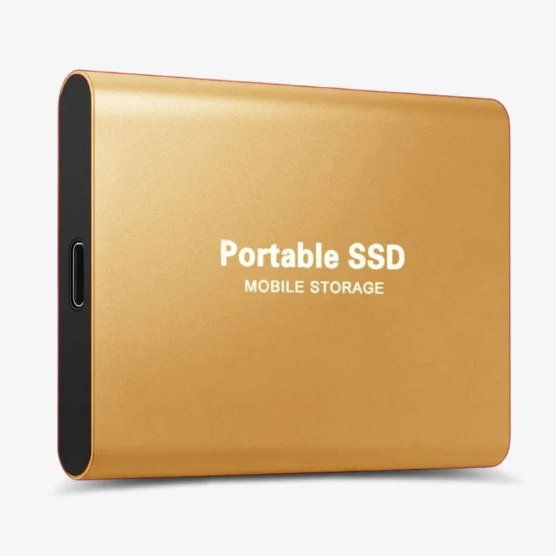 Portable Aluminium External SSD, 1TB-30TB, Shockproof and Water-Resistant