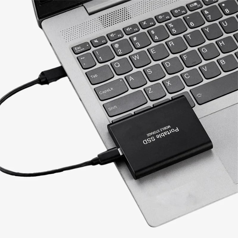 Portable Aluminium External SSD, 1TB-30TB, Shockproof and Water-Resistant