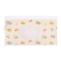 Portable Baby Wet Wipe Pouch with Flip Top and Snap Strap