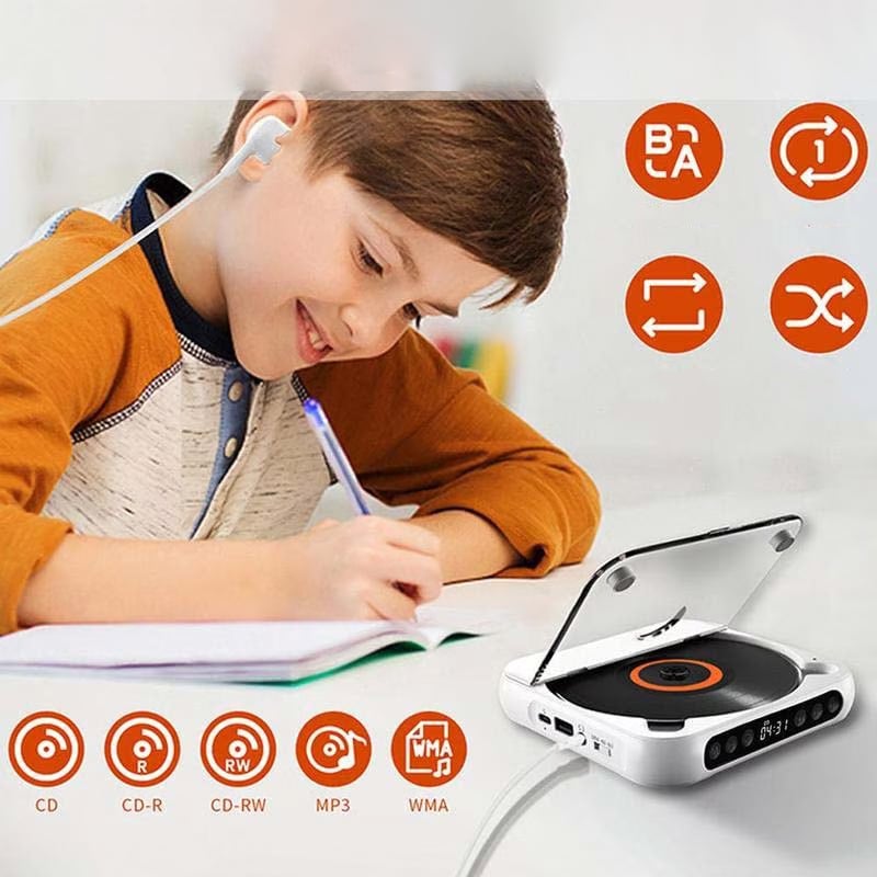 Portable CD Player - Bluetooth | Hi-Fi Sound | Multiple Colors