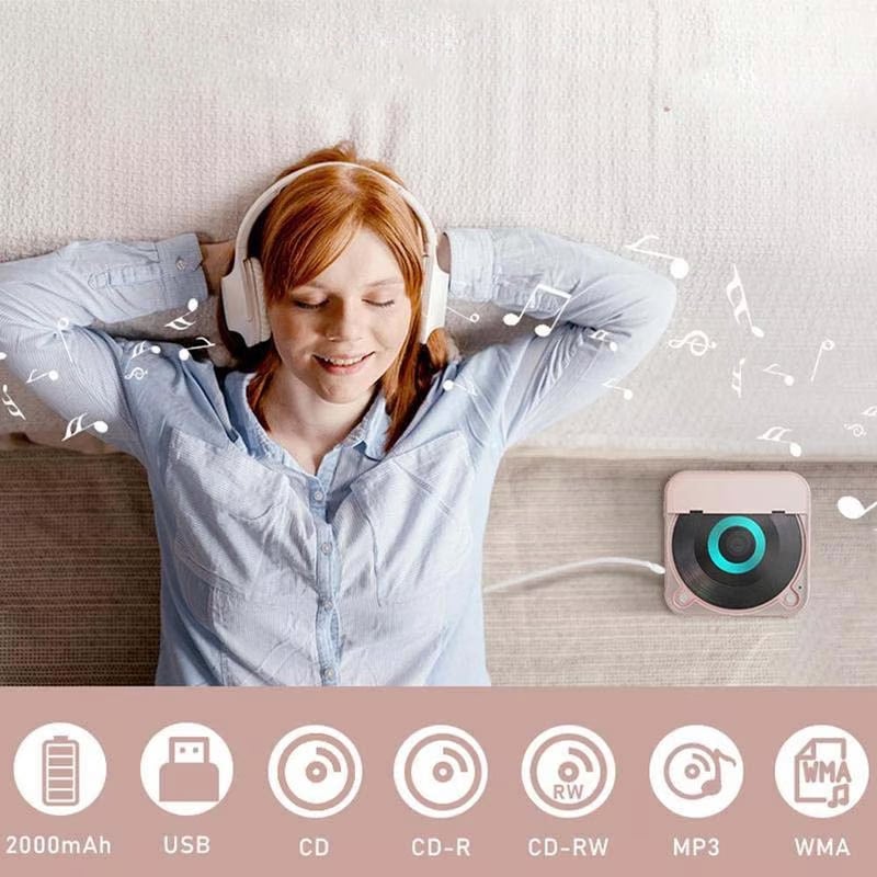 Portable CD Player - Bluetooth | Hi-Fi Sound | Multiple Colors