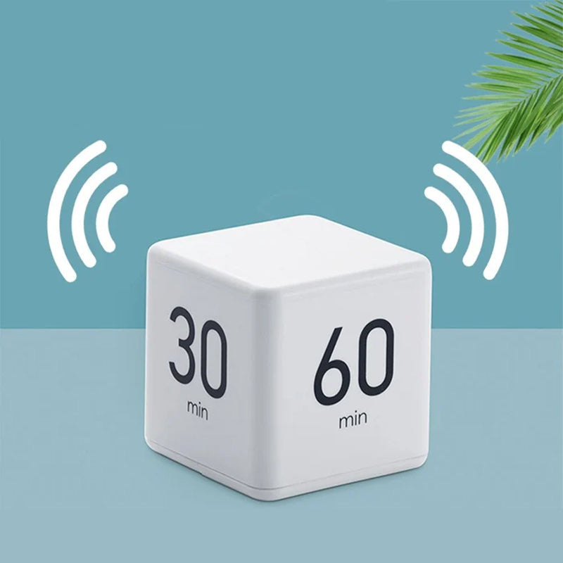 Portable Cube Timer Digital Countdown Alarm for Productivity