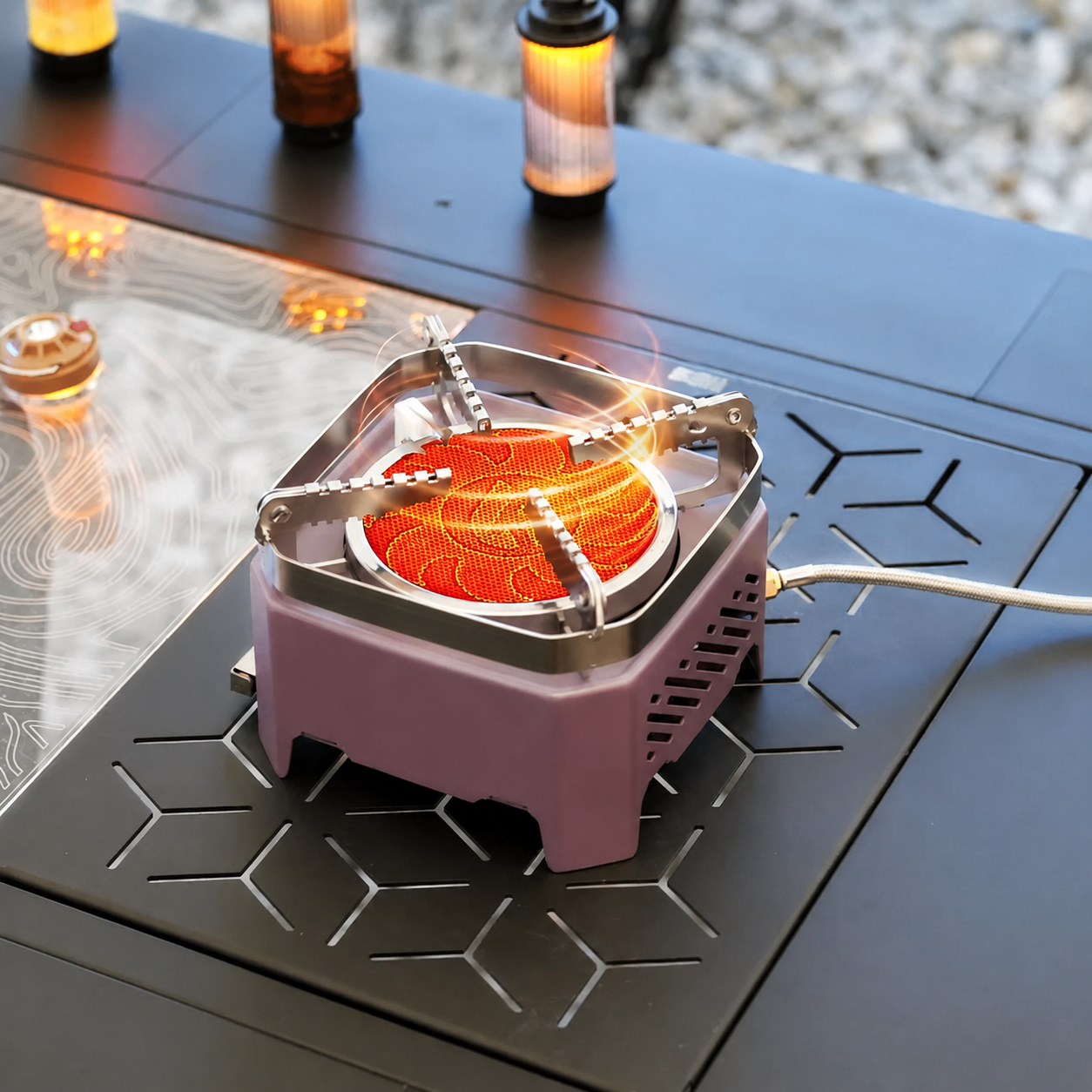 Portable Flameless Windproof Infrared Gas Camping Stove