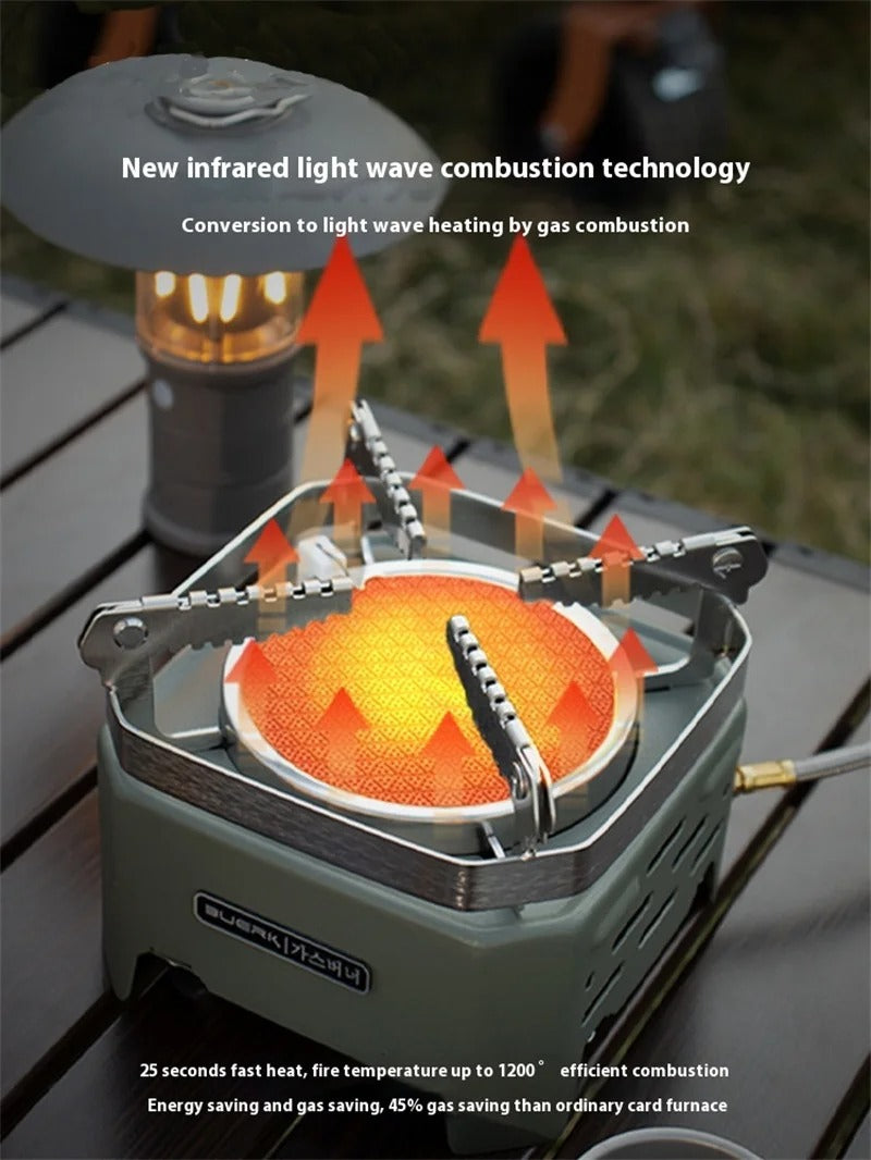 Portable Flameless Windproof Infrared Gas Camping Stove