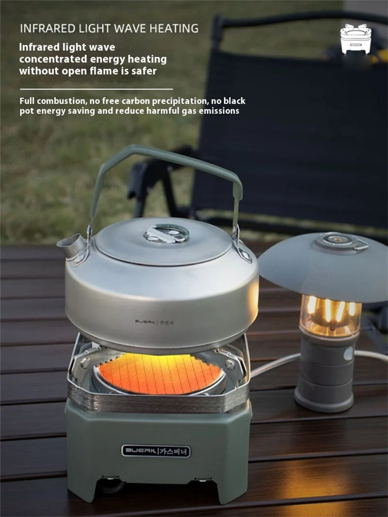 Portable Flameless Windproof Infrared Gas Camping Stove