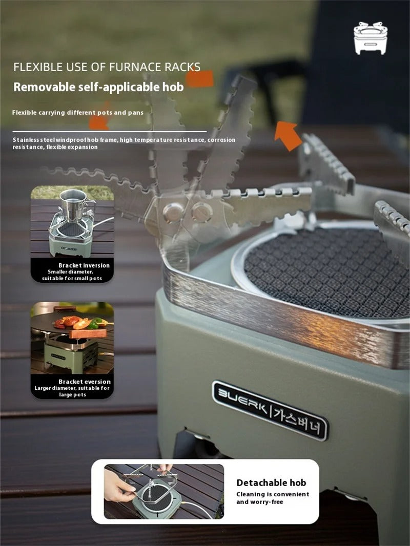 Portable Flameless Windproof Infrared Gas Camping Stove
