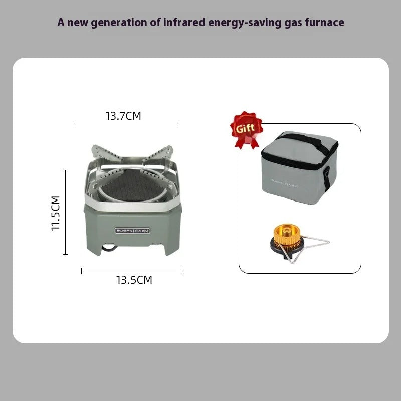 Portable Flameless Windproof Infrared Gas Camping Stove