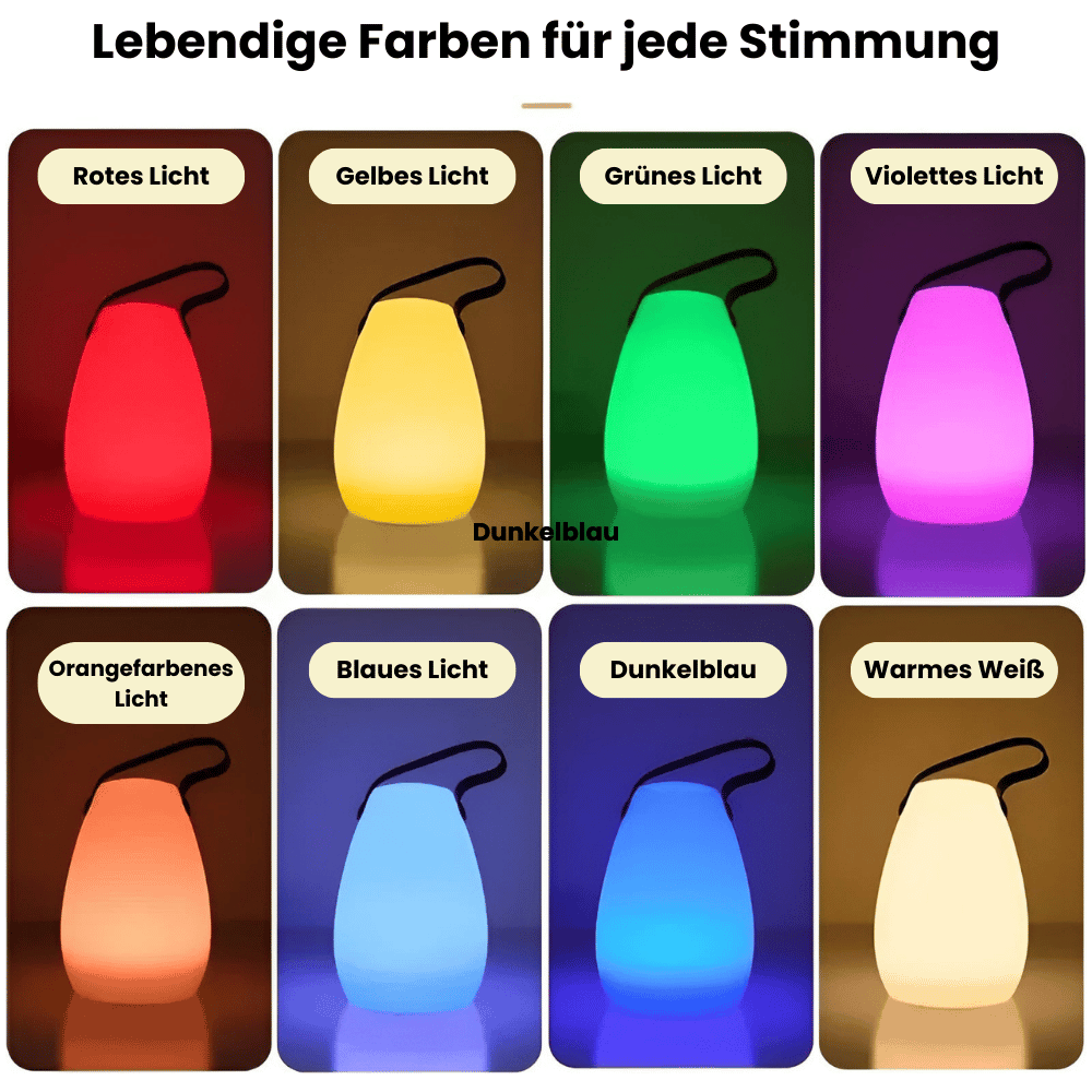 Portable LED Table Lamp - Cordless - Waterproof - Modern Style - with Remote - Image 3