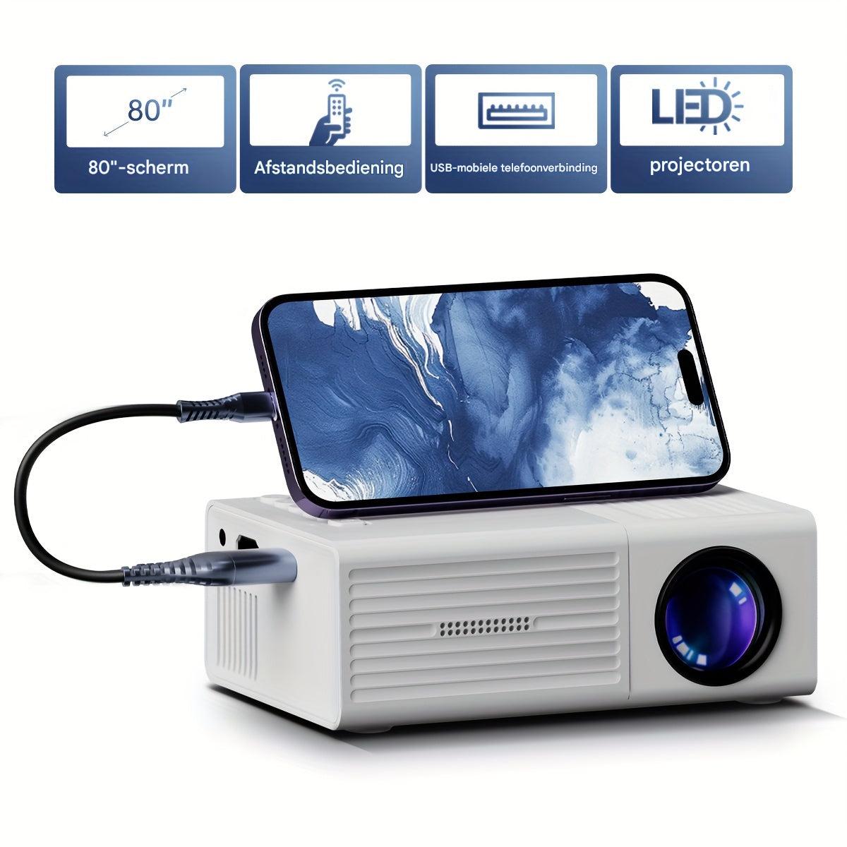 Portable Mini Projector 3000 Lumens - Compact and Powerful