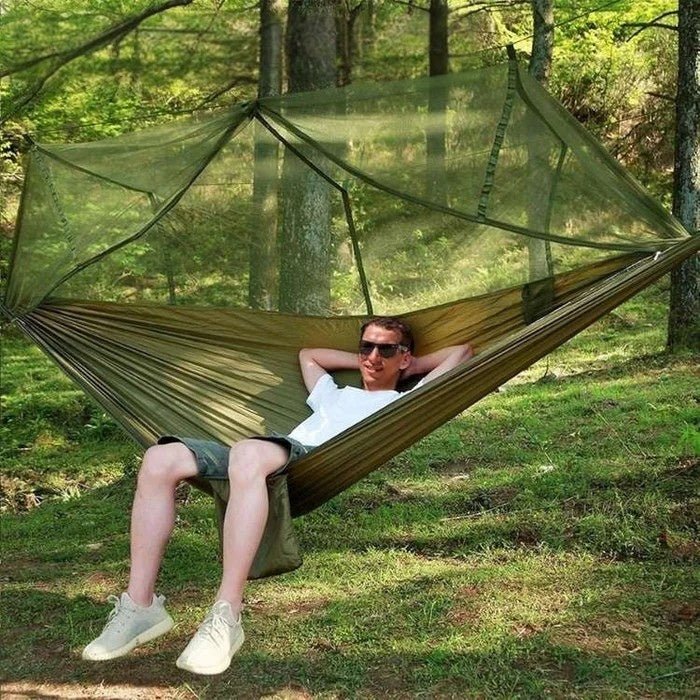 Portable Outdoor Camping Hammock with Mosquito Net