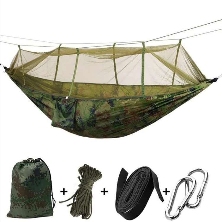 Portable Outdoor Camping Hammock with Mosquito Net