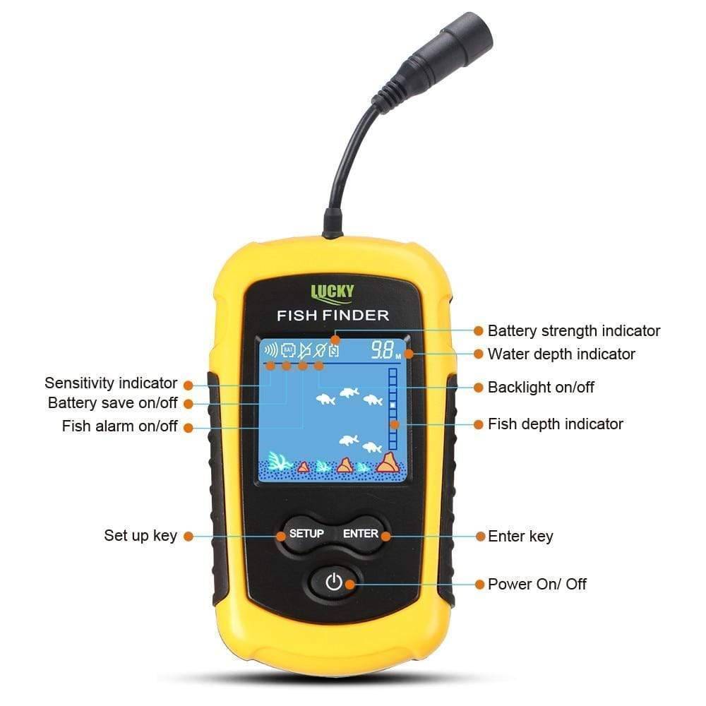 Portable Sonar Fish Finder with Backlight